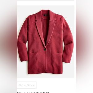 J crew cecile sweater blazer